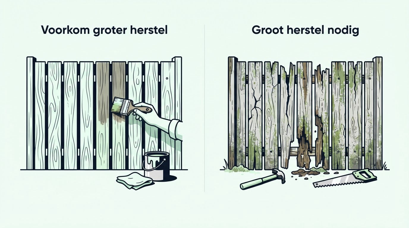 Een praktijkvoorbeeld: onderhoud voorkomt een groter herstel