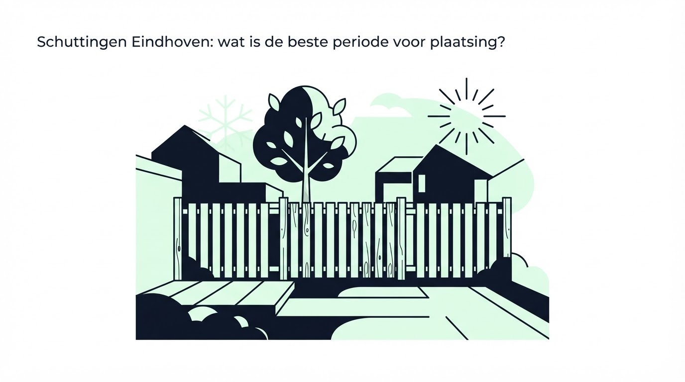 Schuttingen Eindhoven: wat is de beste periode voor plaatsing?
