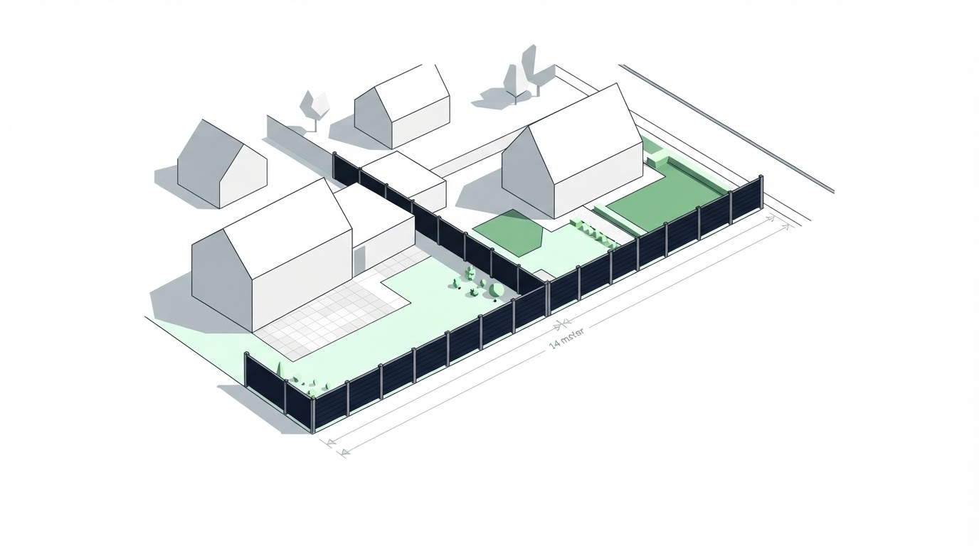 Een voorbeeld: 14 meter erfgrens in Strijp