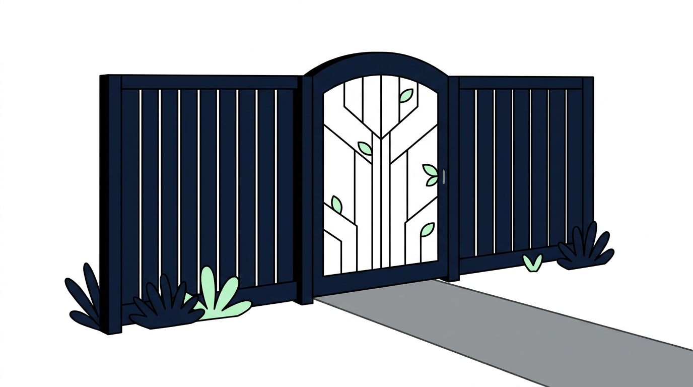 5. Een tuinpoort op maat opnemen in de schutting